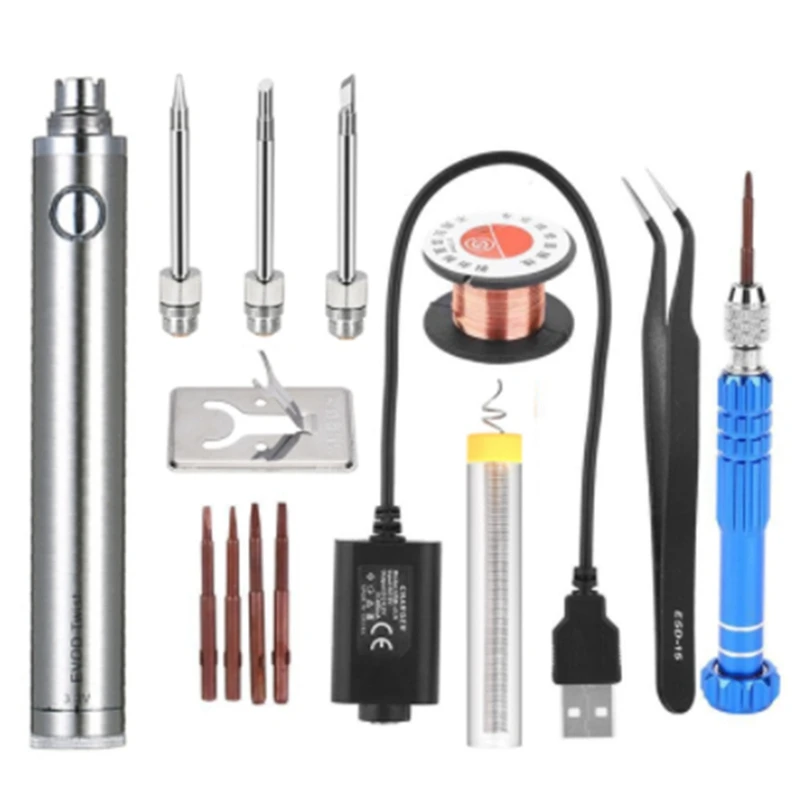 5V 15W Battery Powered Soldering Iron With USB Charge Soldering Iron Soldering Wireless Charging Solder Iron
5V 15W Battery Powered Soldering Iron With USB Charge Soldering Iron Soldering Wireless Charging Solder Iron