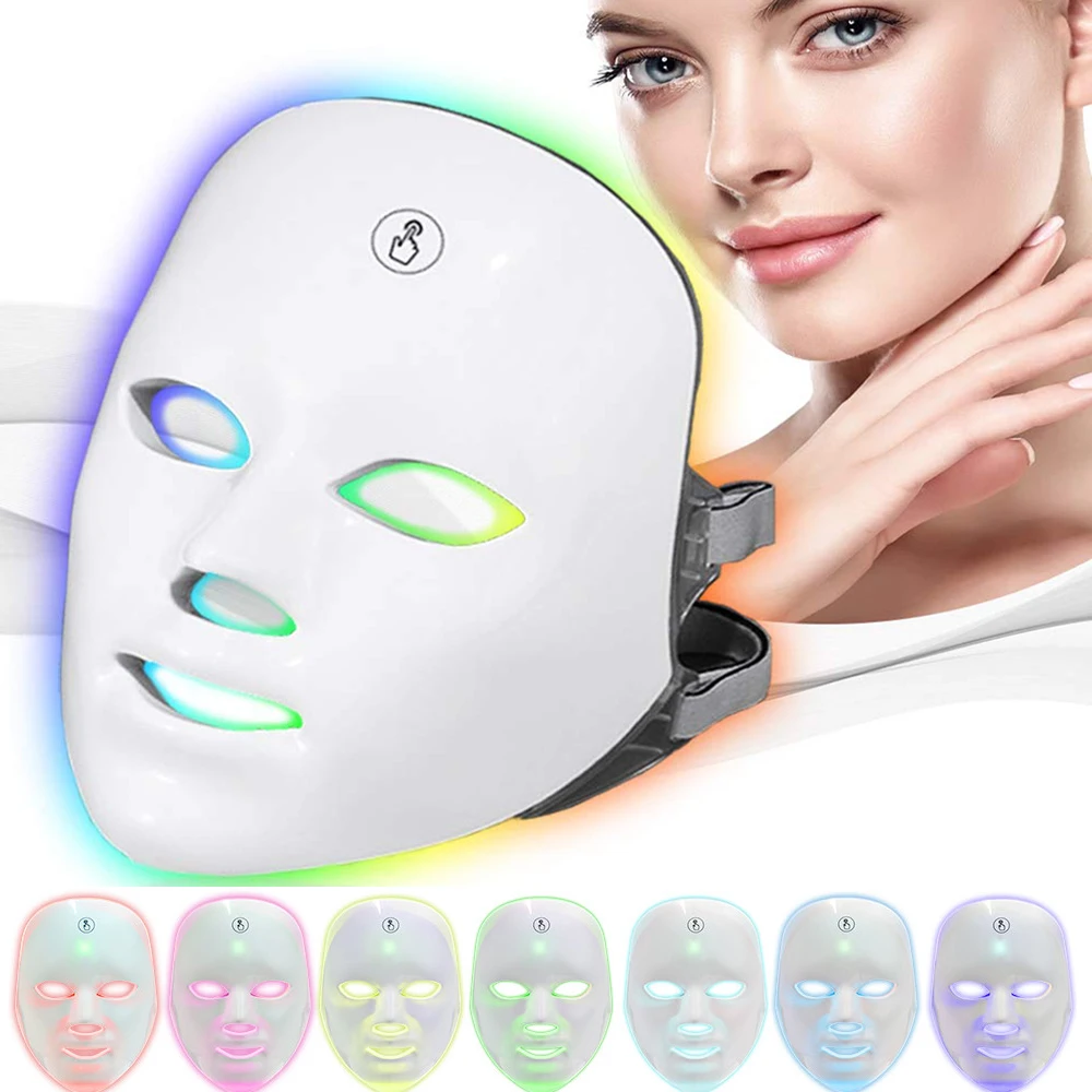 7 Color Wireless Led Face Mask Light Therapy Photon USB Recharge For Anti Wrinkle Aging Rejuvenation Whitening Skin Care Device
7 Color Wireless Led Face Mask Light Therapy Photon USB Recharge For Anti Wrinkle Aging Rejuvenation Whitening Skin Care Device
