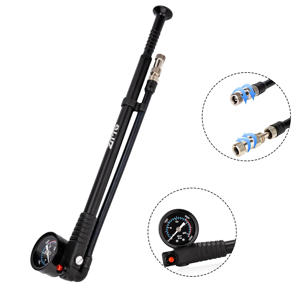 Bike Shock Pump High-pressure 300 Psi Bike Air Fork Rear Shock Pump Schrader-Presta Valve Replacement Part Accessories
Bike Shock Pump High-pressure 300 Psi Bike Air Fork Rear Shock Pump Schrader-Presta Valve Replacement Part Accessories