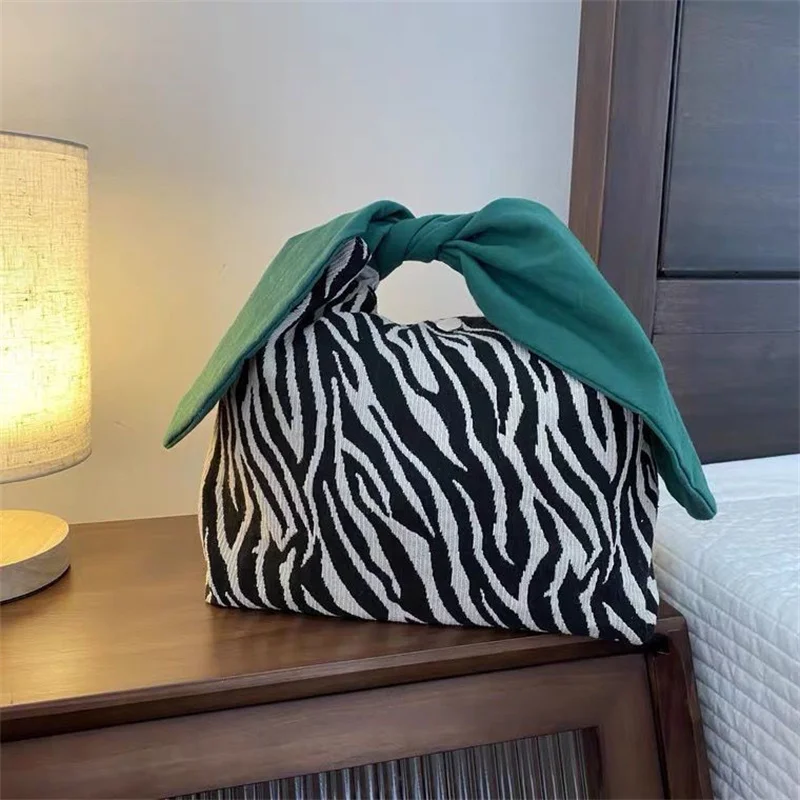 

Cosmetic Makeup Bag for Women Cute Canvas Zebra Stripe Travel Toiletry Bags Wash Pouch Plush Pen Pouch Beauty Organizer Case