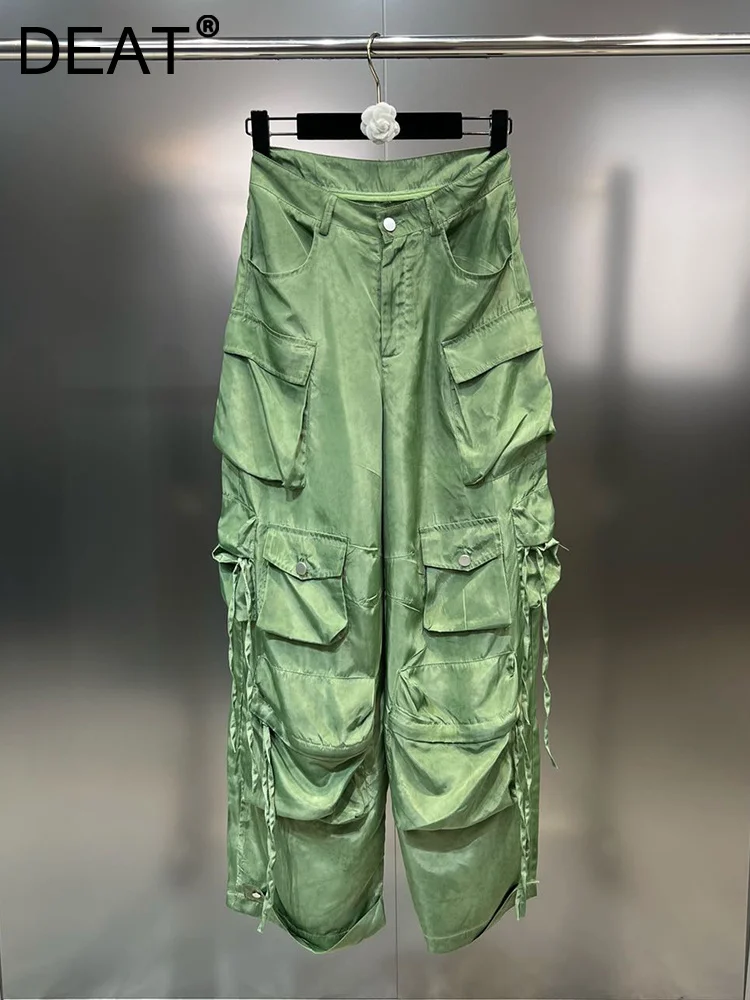 Trendy Pockets Patchwork Cargo Trousers Women High Waist Bandage Designer Solid Color Pants Female 2023 Summer New 11XX3767
Trendy Pockets Patchwork Cargo Trousers Women High Waist Bandage Designer Solid Color Pants Female 2023 Summer New 11XX3767