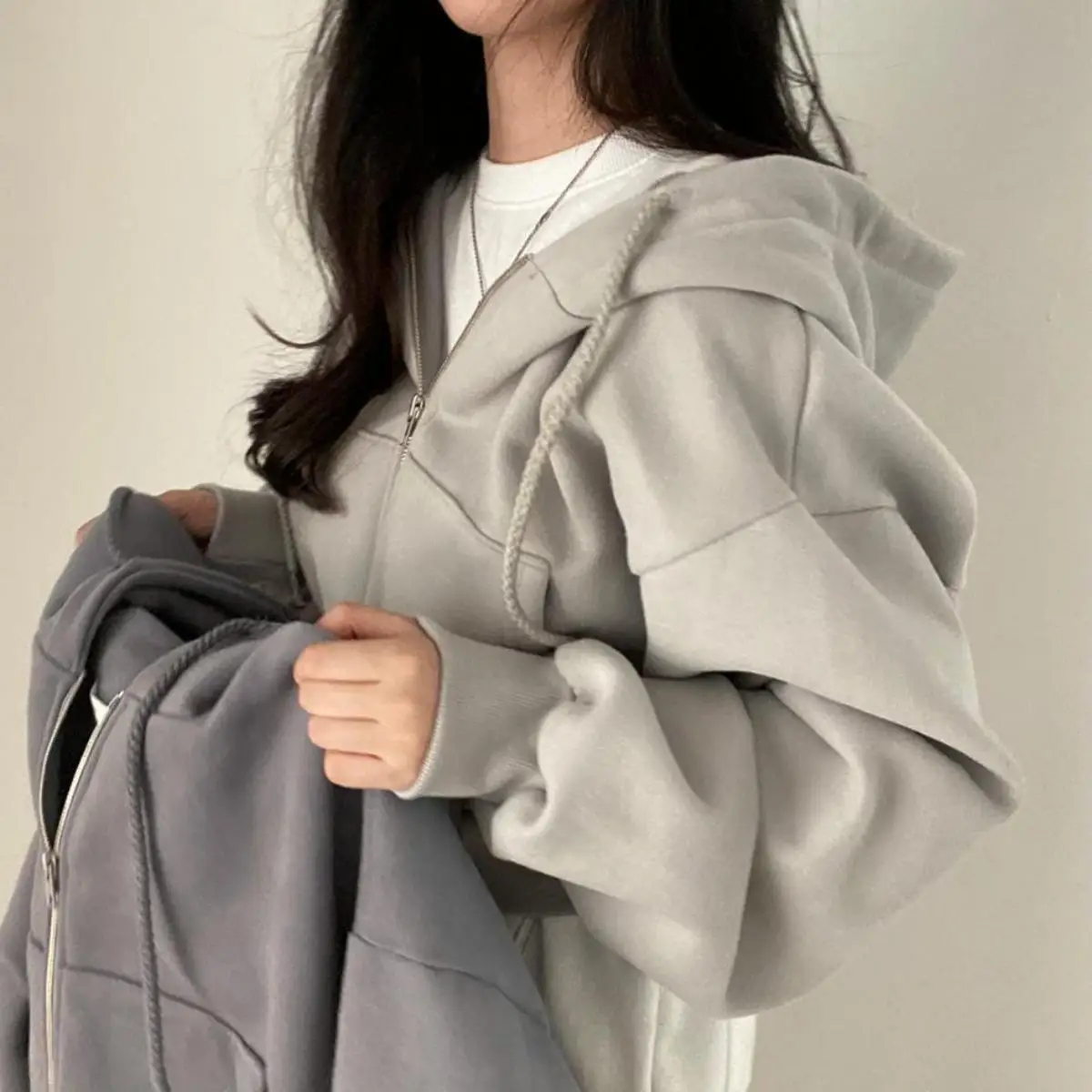 Куртка на шнуровке в стиле K-POP, уличная одежда большого размера, модное короткое пальто, осенняя Готическая толстовка на молнии в стиле Харадзюку, в стиле ретро, большие размеры
Куртка на шнуровке в стиле K-POP, уличная одежда большого размера, модное короткое пальто, осенняя Готическая толстовка на молнии в стиле Харадзюку, в стиле ретро, большие размеры