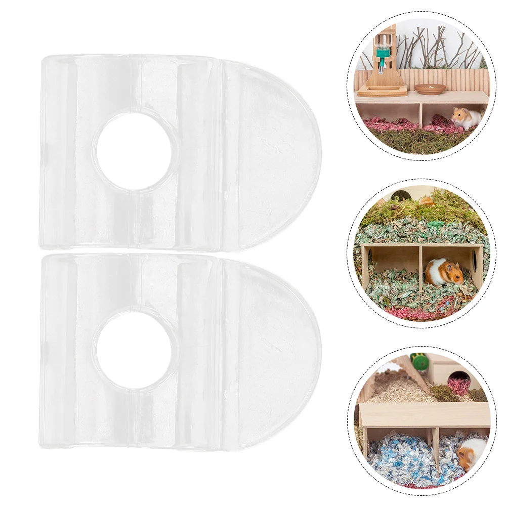 2 Pcs Wooden Decor Wear-resistant Rat Hideout House Hamster Supply Bite-resistant Delicate
2 Pcs Wooden Decor Wear-resistant Rat Hideout House Hamster Supply Bite-resistant Delicate