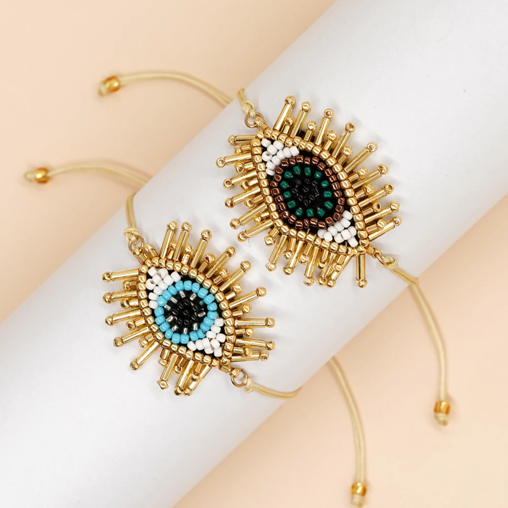 YASTYT New Arrival The Eye of Evil Bracelet Bohemia Jewelry MGB Beads Adjustable Bracelets For Women And Men
YASTYT New Arrival The Eye of Evil Bracelet Bohemia Jewelry MGB Beads Adjustable Bracelets For Women And Men
