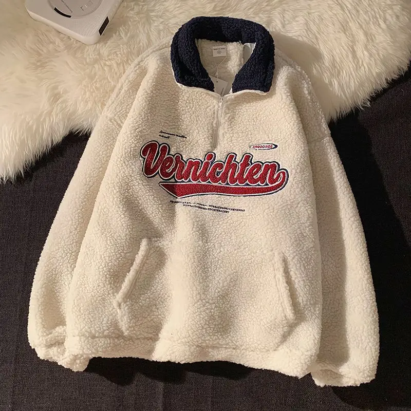 BoozRey New Vintage Punk Sweatshirts Women Casual V-neck Long Sleeve Letter Embroidery Hoodie Harajuku Baseball Pullovers Tops
BoozRey New Vintage Punk Sweatshirts Women Casual V-neck Long Sleeve Letter Embroidery Hoodie Harajuku Baseball Pullovers Tops