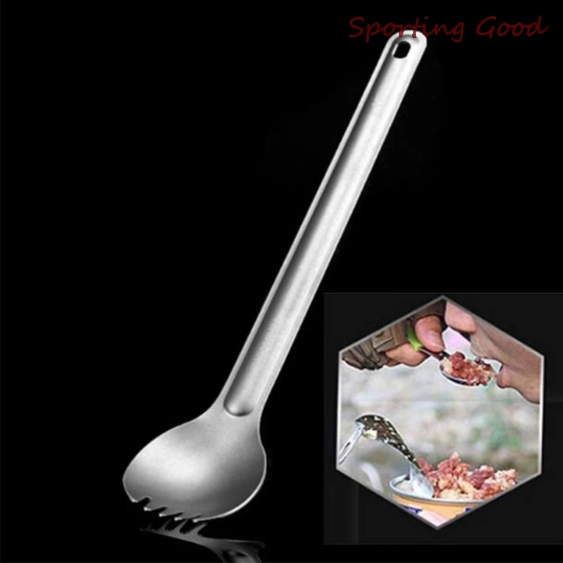 1pc Titanium Spoon Long Handle Spoon Outdoor Camping Titanium Spork Camping Tableware Picnic Spoon
1pc Titanium Spoon Long Handle Spoon Outdoor Camping Titanium Spork Camping Tableware Picnic Spoon