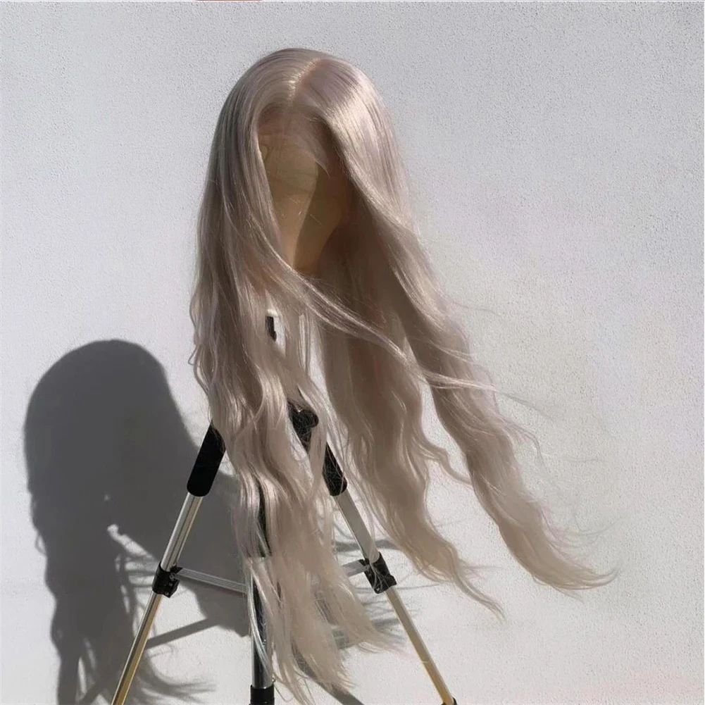 RONGDUOYI Synthetic Lace Wig Deep Part Long Natural Wave Siler Grey Wig Cosplay Wigs Synthetic Lace Front Wigs For Black Women
RONGDUOYI Synthetic Lace Wig Deep Part Long Natural Wave Siler Grey Wig Cosplay Wigs Synthetic Lace Front Wigs For Black Women