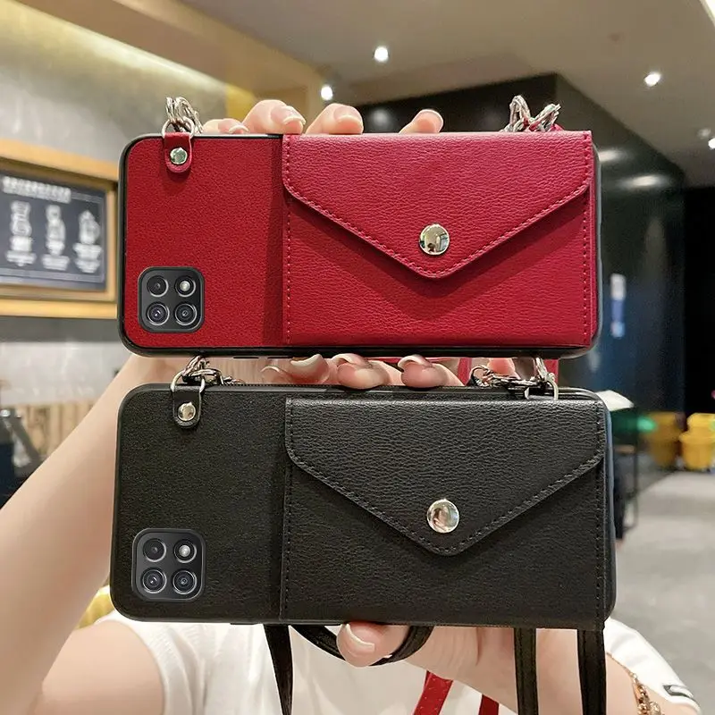 Suitable For Samsung Galaxy A22 5G Leather Soft Phone Case, Change Card Bag, Crossbody Strap Lanyard
Suitable For Samsung Galaxy A22 5G Leather Soft Phone Case, Change Card Bag, Crossbody Strap Lanyard