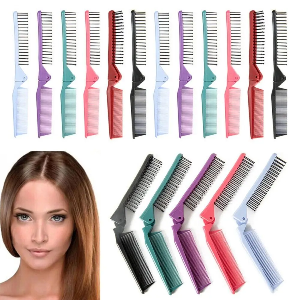 6Pcs Plastic Portable Anti Static Wet and Dry Folding Pocket Hair Brush Coiffure Comb Hair Styling Mini Hair Comb
6Pcs Plastic Portable Anti Static Wet and Dry Folding Pocket Hair Brush Coiffure Comb Hair Styling Mini Hair Comb