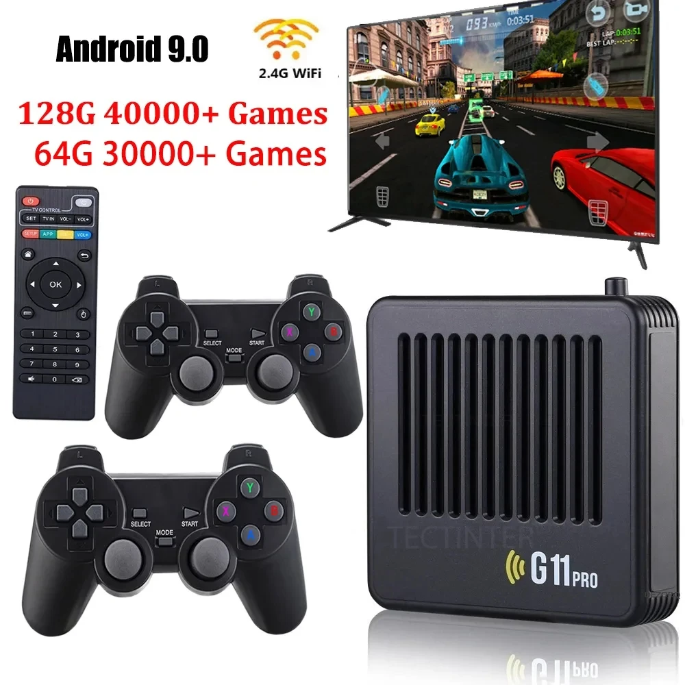 G11 Pro Video Game Console Game Stick 2.4G Wireless Double Controller Gamepad 4K Android 9.0 TV Box For PS1/PSP 60000+ Games
G11 Pro Video Game Console Game Stick 2.4G Wireless Double Controller Gamepad 4K Android 9.0 TV Box For PS1/PSP 60000+ Games