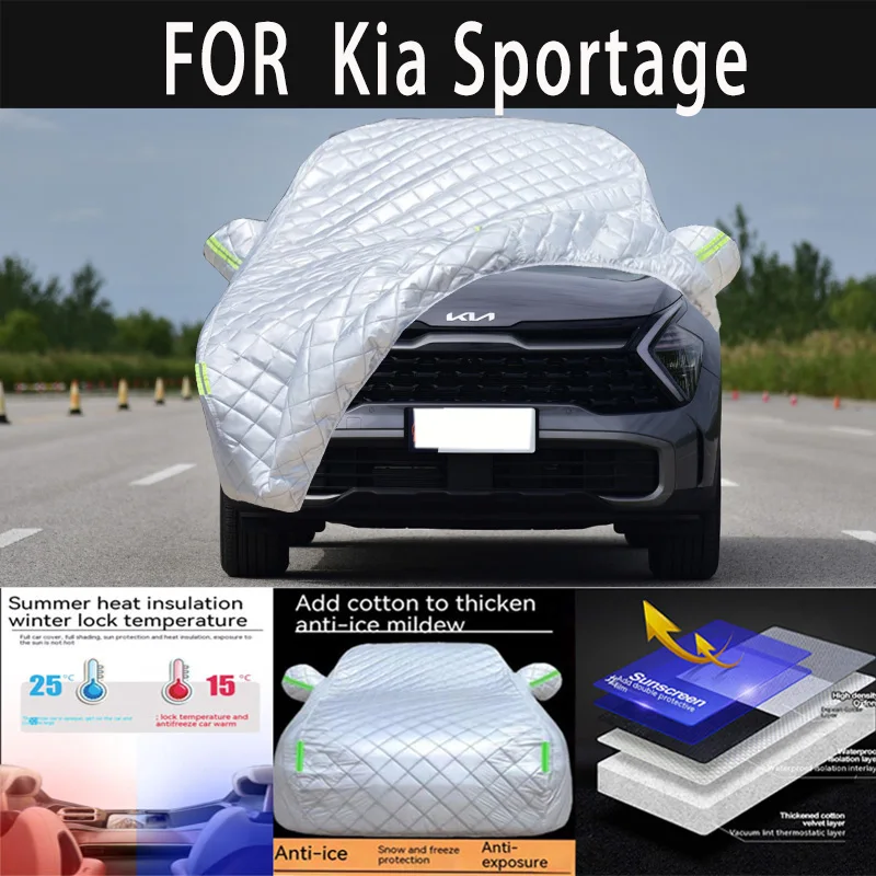 For Kia sportage auto hail proof protective cover, snow cover, sunshade, waterproof and dustproof external car accessories
For Kia sportage auto hail proof protective cover, snow cover, sunshade, waterproof and dustproof external car accessories