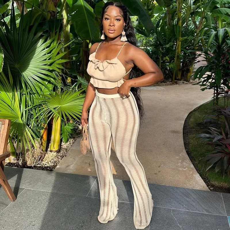 European And American Style Women's 2023 Summer New Fashion Sexy Solid Color Hollowed Out Cool And Slim Fitting Pants
European And American Style Women's 2023 Summer New Fashion Sexy Solid Color Hollowed Out Cool And Slim Fitting Pants