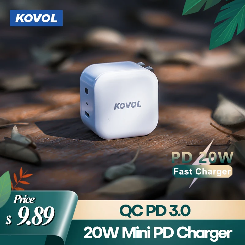KOVOL Mini 20W Charger Fast Charging PD 3.0 Type-C Portable Phone Charger for iPhone 13 Pro Max Xiaomi Travel Quick charger
KOVOL Mini 20W Charger Fast Charging PD 3.0 Type-C Portable Phone Charger for iPhone 13 Pro Max Xiaomi Travel Quick charger