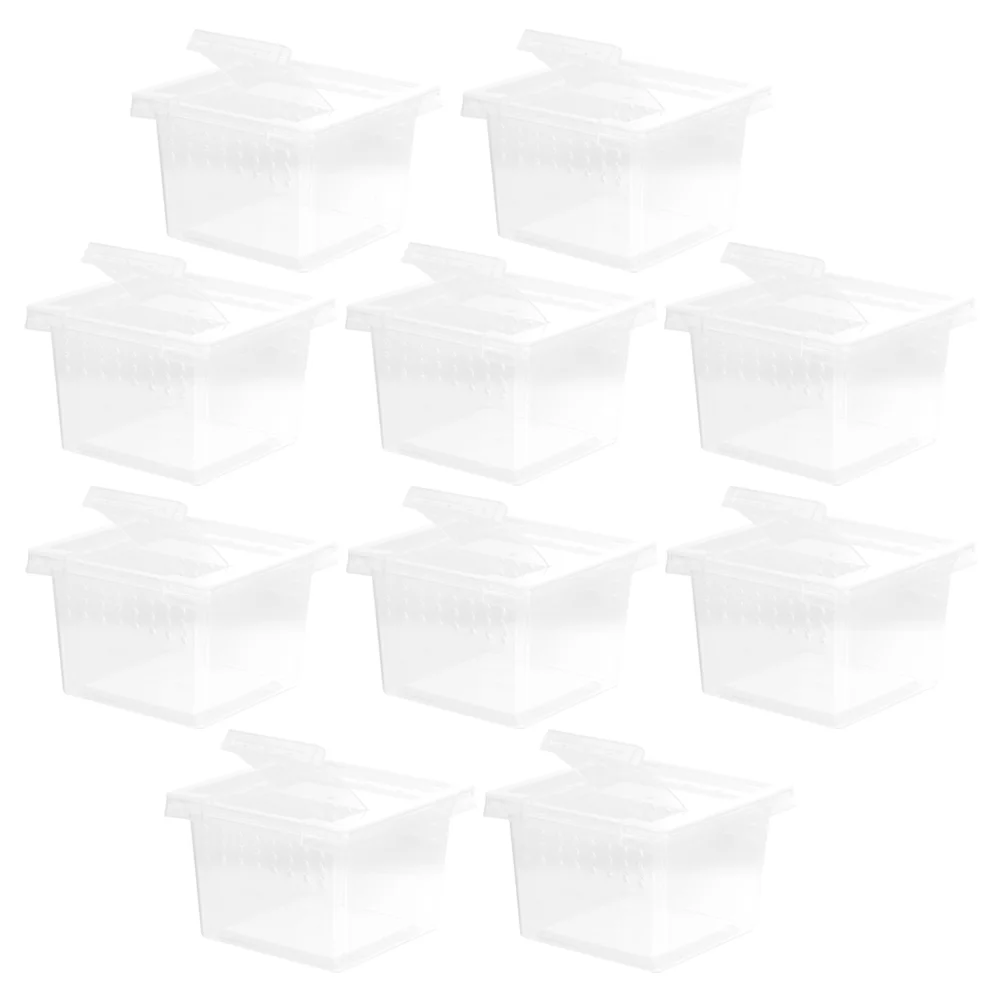 10 Pcs Reptile Feeding Box Frog Habitat Transparent Reptiles Glass Pet Containers Spider Terrarium Plastic Case Airvent
10 Pcs Reptile Feeding Box Frog Habitat Transparent Reptiles Glass Pet Containers Spider Terrarium Plastic Case Airvent