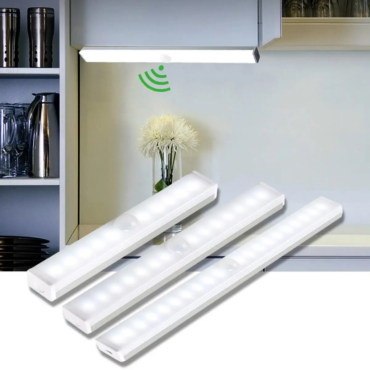 Under Cabinet Lamp Long Strip Night Lamp Magnetic PIR Motion Sensor Closet Light USB Rechargeable For Home Bedroom Stair Kitchen
Under Cabinet Lamp Long Strip Night Lamp Magnetic PIR Motion Sensor Closet Light USB Rechargeable For Home Bedroom Stair Kitchen