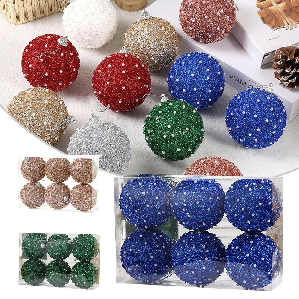 6PCS 8cm Christmas Ball Ornaments Xmas Tree Hanging Pendant For Holiday Wedding Party Decorations 2023 New Year Gift
6PCS 8cm Christmas Ball Ornaments Xmas Tree Hanging Pendant For Holiday Wedding Party Decorations 2023 New Year Gift