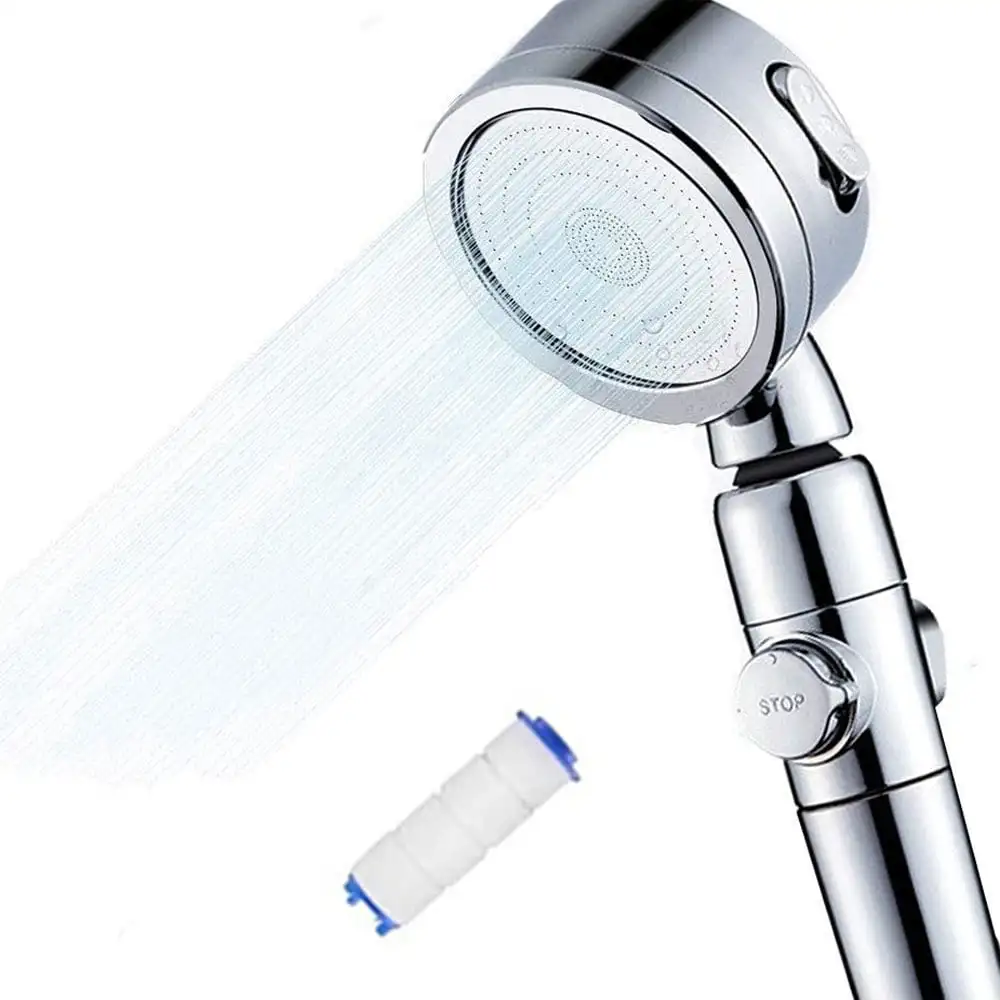 High Pressure Shower Head, Handheld Showerhead with On/Off Full Shutoff Push Button And Switch To Control Flow, Angle-Adjustable
High Pressure Shower Head, Handheld Showerhead with On/Off Full Shutoff Push Button And Switch To Control Flow, Angle-Adjustable