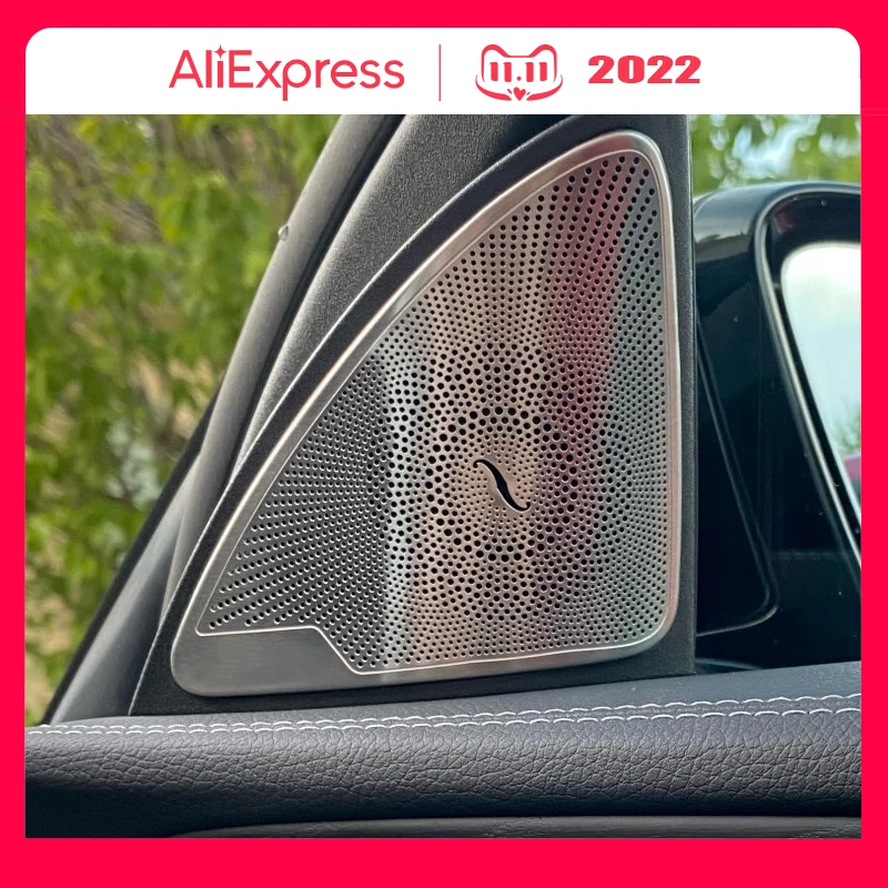NEW For Mercedes Benz C Class W205 E Class W213 GLC X253 Stainless Steel Car Door Window Tweeter Audio Speaker Cover Trim Frame
NEW For Mercedes Benz C Class W205 E Class W213 GLC X253 Stainless Steel Car Door Window Tweeter Audio Speaker Cover Trim Frame