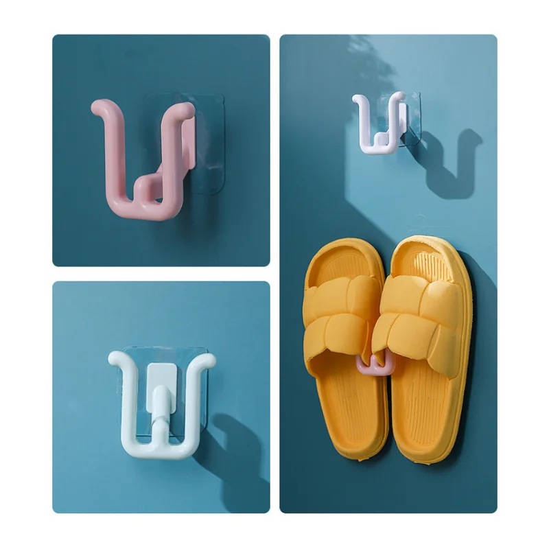2pc Slippers Shoe Drying Rack No Punching Bathroom Slipper Hook Toilet Drainage Rack Wall Mounted Bedroom Neat Storage 
2pc Slippers Shoe Drying Rack No Punching Bathroom Slipper Hook Toilet Drainage Rack Wall Mounted Bedroom Neat Storage