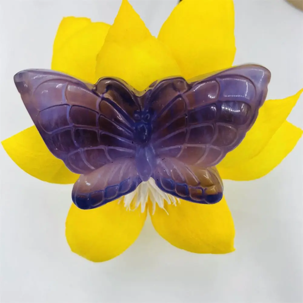 1Pcs Natural Fluorite Quartz Hand Carved Butterfly Crystals and Stones Healing Polished Mineral Ornaments Home Decoration 35g
1Pcs Natural Fluorite Quartz Hand Carved Butterfly Crystals and Stones Healing Polished Mineral Ornaments Home Decoration 35g