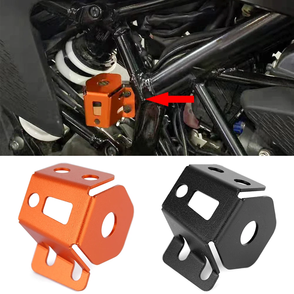 Motorcycle Accessories Rear Fluid Reservoir Cover Protective Guard Fit for KTM 390 Adventure ADV 2021 2022 
Motorcycle Accessories Rear Fluid Reservoir Cover Protective Guard Fit for KTM 390 Adventure ADV 2021 2022