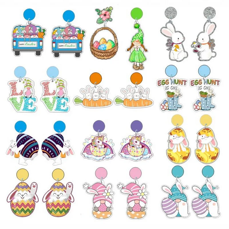Hot Acrylic Easter Earrings Dwarf Goblin Holiday Rabbit Radish Truck Egg Dwarf Ear Rings Gift Wholesale
Hot Acrylic Easter Earrings Dwarf Goblin Holiday Rabbit Radish Truck Egg Dwarf Ear Rings Gift Wholesale