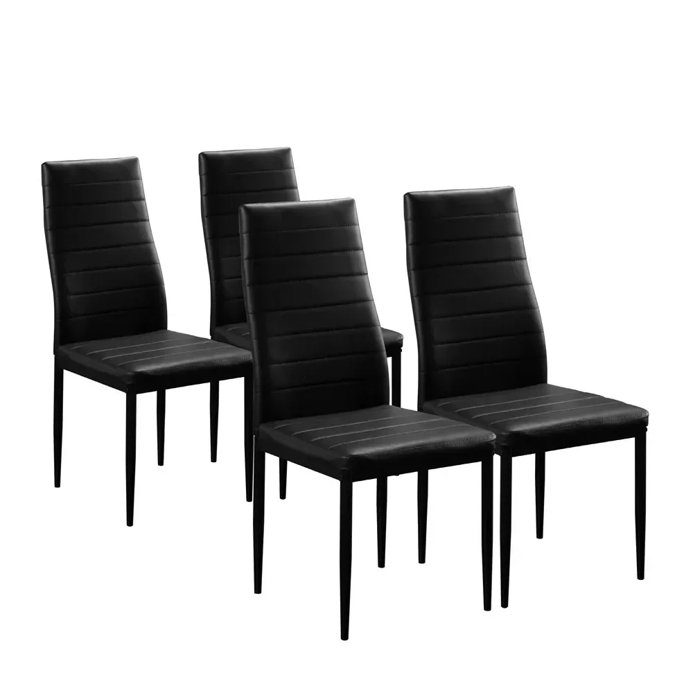 Zimtown Set of 4 Dining Side Chairs PU Leather Elegant Design Home Kitchen Furniture Black
Zimtown Set of 4 Dining Side Chairs PU Leather Elegant Design Home Kitchen Furniture Black