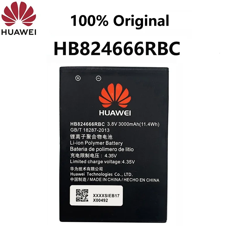 Hua Wei Original HB824666RBC Battery For Huawei E5577 E5577Bs-937 E5577s-321 Batteria Real Capacity 3000mAh WIFI Router
Hua Wei Original HB824666RBC Battery For Huawei E5577 E5577Bs-937 E5577s-321 Batteria Real Capacity 3000mAh WIFI Router