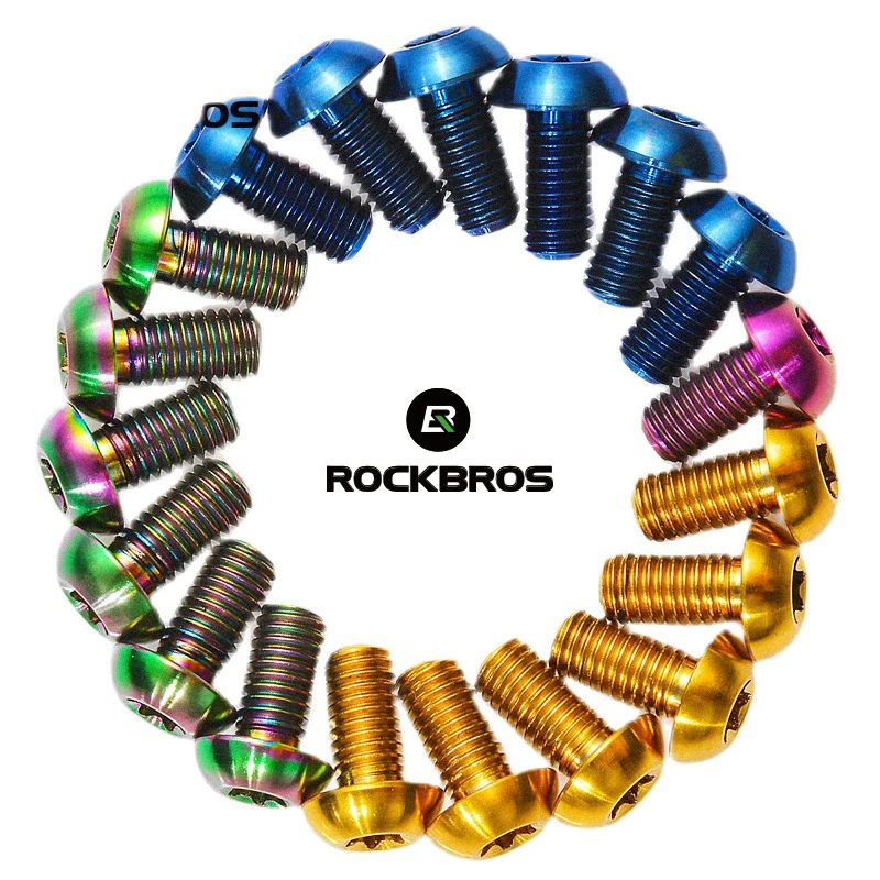 ROCKBROS Titanium Alloy Screw M5x10mm Brake Disc Lightweight DIY Bicycle Parts Bike Accessories
ROCKBROS Titanium Alloy Screw M5x10mm Brake Disc Lightweight DIY Bicycle Parts Bike Accessories