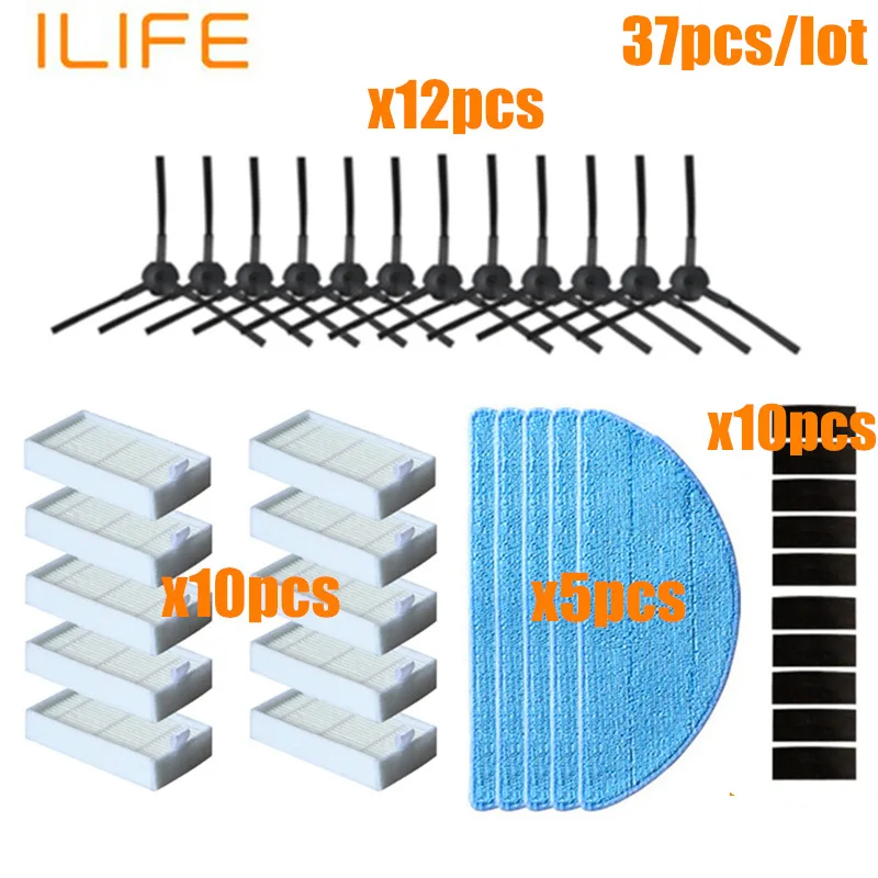 Side Brush hepa Filter Mop Cloth Primary dust Filter for ilife V50 V55 ilife v5 v5s V3 V3s v5pro x5 v5s pro vacuum cleaner parts
Side Brush hepa Filter Mop Cloth Primary dust Filter for ilife V50 V55 ilife v5 v5s V3 V3s v5pro x5 v5s pro vacuum cleaner parts