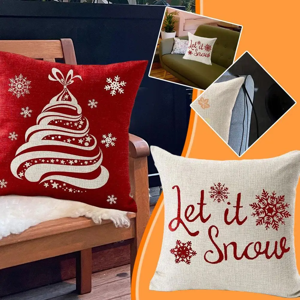 45cm Merry Christmas Cushion Cover Linen Pillowcase Christmas Decorations For Home Ornament Happy New Year Christmas Decor 2023
45cm Merry Christmas Cushion Cover Linen Pillowcase Christmas Decorations For Home Ornament Happy New Year Christmas Decor 2023