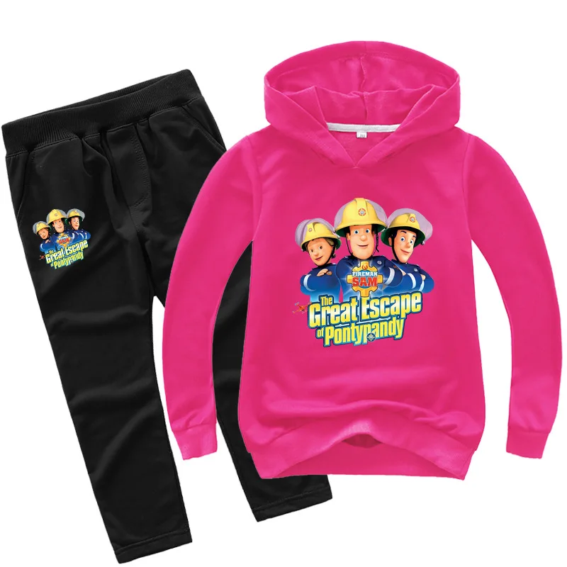 Fireman Sam Cartoon Hoodies for Kids Boy Sweatshirt Sets Girls Winter Clothing Children Casual Tracksuit Hooded With Pants
Fireman Sam Cartoon Hoodies for Kids Boy Sweatshirt Sets Girls Winter Clothing Children Casual Tracksuit Hooded With Pants