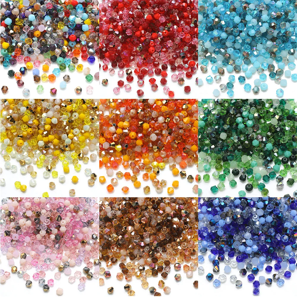 Multicolor 4mm 200pcs/bag Bicone Crystal Glass Beads Loose Spacer For Jewelry Necklace Bracelet Making Accessories
Multicolor 4mm 200pcs/bag Bicone Crystal Glass Beads Loose Spacer For Jewelry Necklace Bracelet Making Accessories