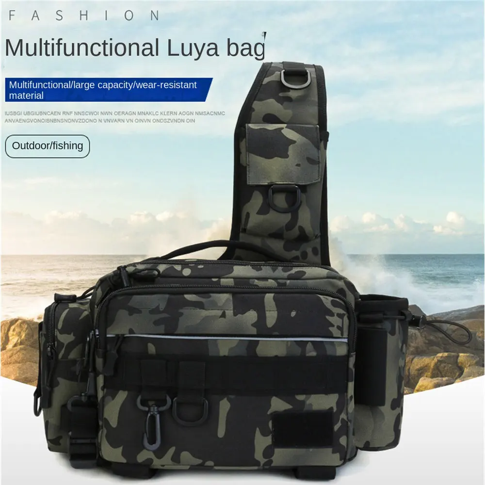Multifunctional Fishing Tackle Bags Single Shoulder Crossbody Bag Waist Pack Fish Lures Gear Utility Storage Fishing Bag Peche 
Multifunctional Fishing Tackle Bags Single Shoulder Crossbody Bag Waist Pack Fish Lures Gear Utility Storage Fishing Bag Peche