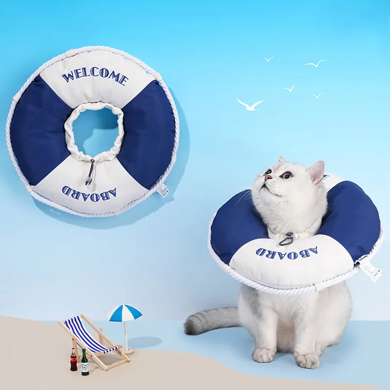 Cat E-Collar swimming ring Recovery Cone Adjustable Cotton Blends Neck Recover Cat Dog Elizabeth Circle Pet Protection Collar
Cat E-Collar swimming ring Recovery Cone Adjustable Cotton Blends Neck Recover Cat Dog Elizabeth Circle Pet Protection Collar