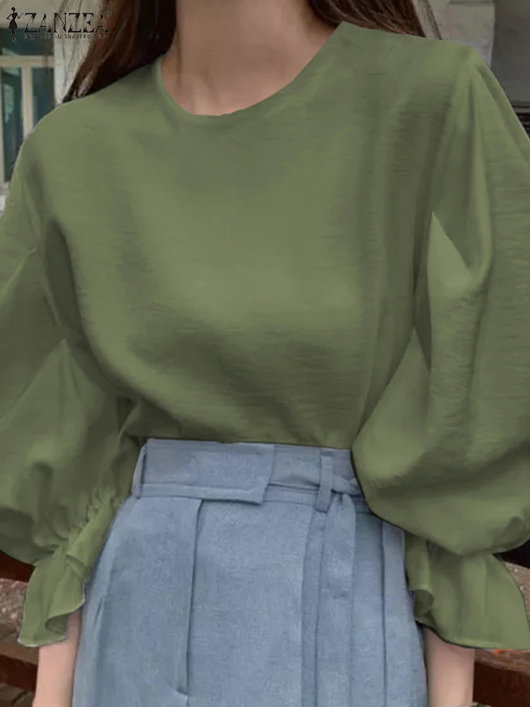 Повседневные однотонные топы ZANZEA, стильные топы с круглым вырезом и длинным рукавом, блузки сезона осень 2023, женские блузки, универсальные весенние Блузы
Повседневные однотонные топы ZANZEA, стильные топы с круглым вырезом и длинным рукавом, блузки сезона осень 2023, женские блузки, универсальные весенние Блузы