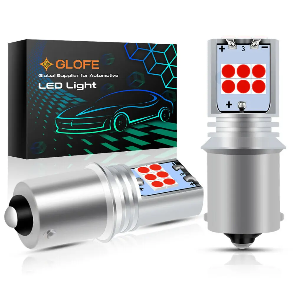 Glofe 1156 Ba15S Светодиодная лампа заднего хода для стоп-сигнала P21W красный 15Smd 3030
Glofe 1156 Ba15S Светодиодная лампа заднего хода для стоп-сигнала P21W красный 15Smd 3030
