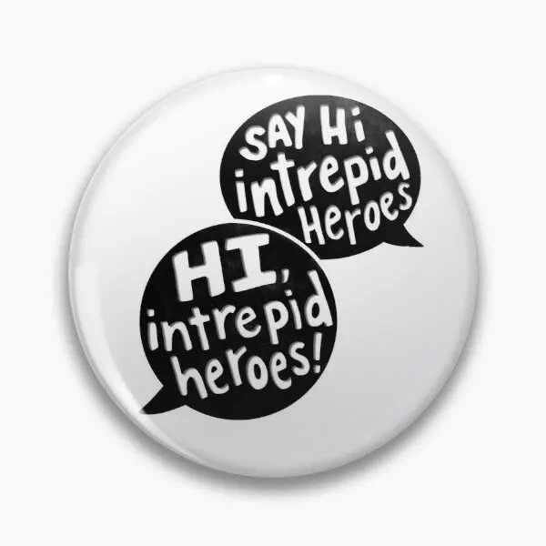 Say Hi Intrepid Heroes Customizable Soft Button Pin Metal Cute Hat Clothes Fashion Badge Cartoon Decor Jewelry Lover Brooch
Say Hi Intrepid Heroes Customizable Soft Button Pin Metal Cute Hat Clothes Fashion Badge Cartoon Decor Jewelry Lover Brooch