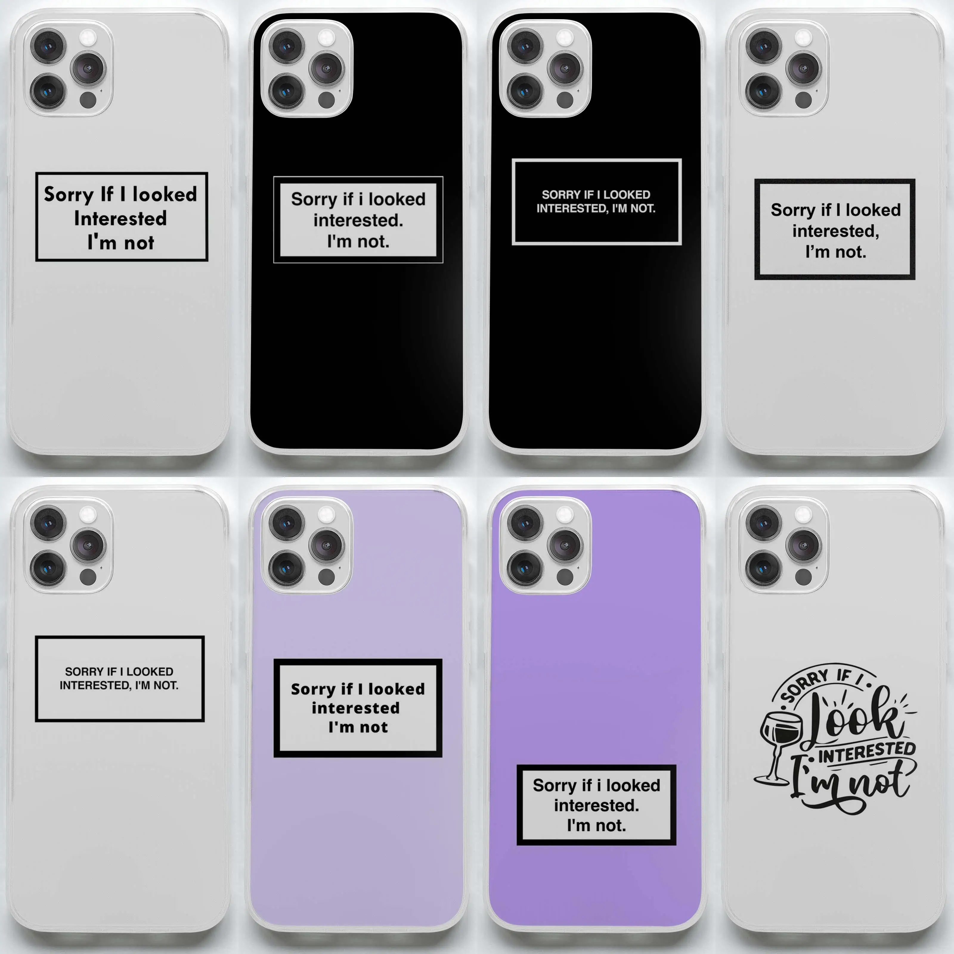 Sorry If Looked Interested Not Soft Phone Case for iPhone 11 12 13 Pro Max Mini 7 8 Plus X XS XR Max TPU Dog Silicon Pattern
Sorry If Looked Interested Not Soft Phone Case for iPhone 11 12 13 Pro Max Mini 7 8 Plus X XS XR Max TPU Dog Silicon Pattern