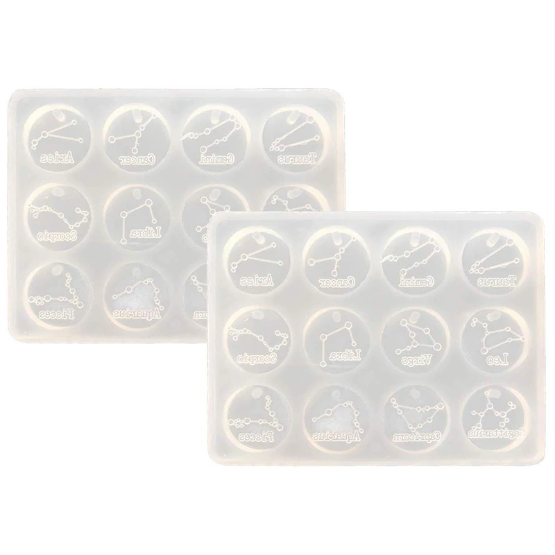 12 Constellations DIY Handmade Soap Aromatherapy Gypsum Wax Craft Mould Polymer Clay Pendant Decoration Making Tool 2 Pcs
12 Constellations DIY Handmade Soap Aromatherapy Gypsum Wax Craft Mould Polymer Clay Pendant Decoration Making Tool 2 Pcs