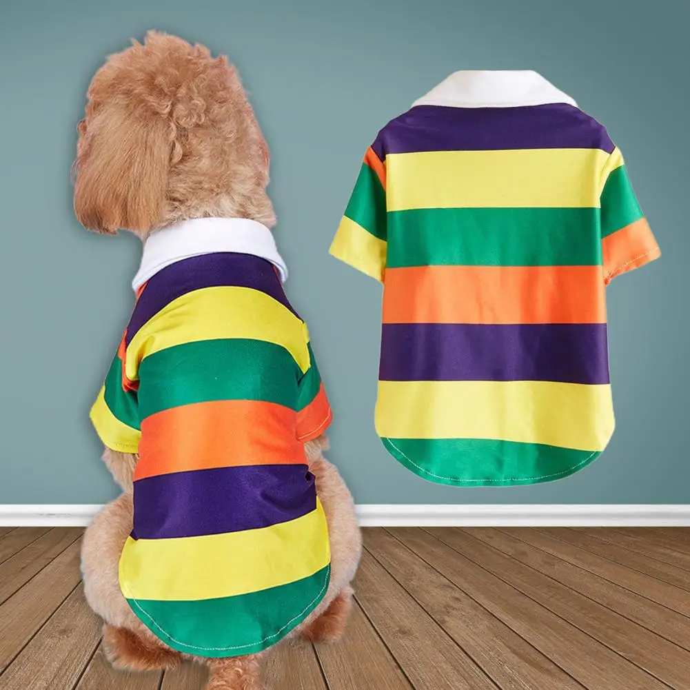 Dog Shirt Lovely Washable Lapel Collar Stripes Pattern Pet Cat Dog Two-legged Blouse Daily Wear Dog Blouse Pet T-shirt
Dog Shirt Lovely Washable Lapel Collar Stripes Pattern Pet Cat Dog Two-legged Blouse Daily Wear Dog Blouse Pet T-shirt