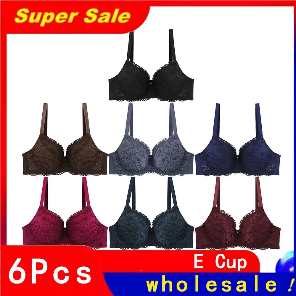 Wholesale 6Pcs E Cup Woman Clothes Bras for Women Breathable 46E Thin Cup Sexy Lace Plus Size Big Bra for Women BINNYS
Wholesale 6Pcs E Cup Woman Clothes Bras for Women Breathable 46E Thin Cup Sexy Lace Plus Size Big Bra for Women BINNYS