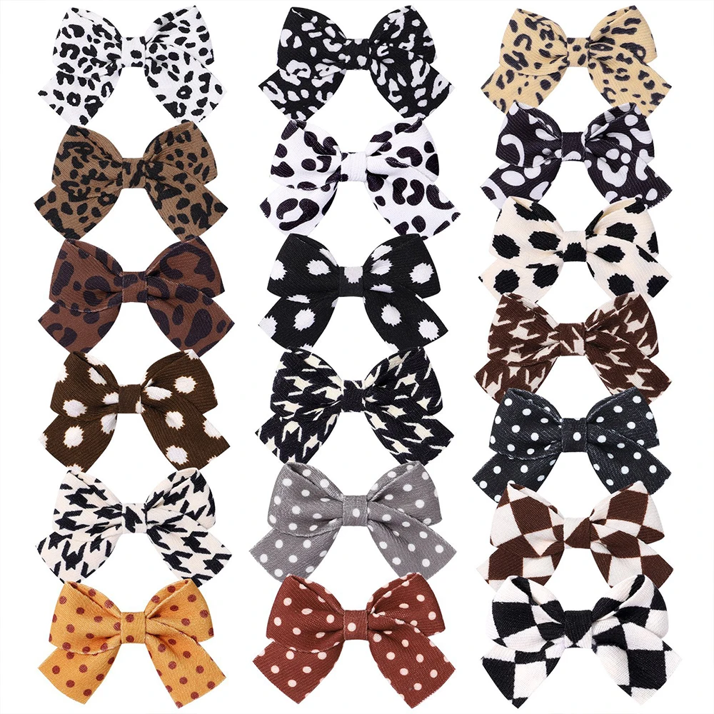 Leopard Speckle Flower Print Bowknot Hair Clips For Cute Baby Girls Cotton Bows Hairpins Barrettes Headwear Kids Hair Accessorie
Leopard Speckle Flower Print Bowknot Hair Clips For Cute Baby Girls Cotton Bows Hairpins Barrettes Headwear Kids Hair Accessorie