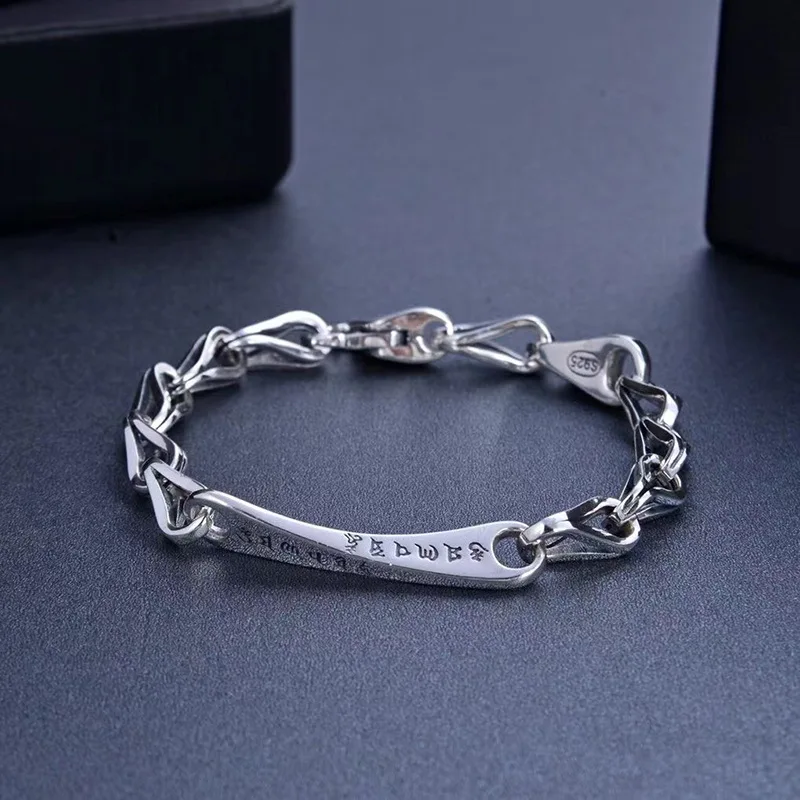 S925 silver man seeds bracelet personality six words irregular collocation fashion
S925 silver man seeds bracelet personality six words irregular collocation fashion