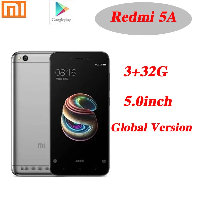 Оригинальный Смартфон Xiaomi Redmi 5A 3 ГБ 32 ГБ аккумулятор 3000 мАч процессор dragon 425 серый
Оригинальный Смартфон Xiaomi Redmi 5A 3 ГБ 32 ГБ аккумулятор 3000 мАч процессор dragon 425 серый