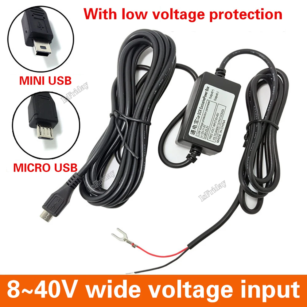 Buck Line 24 Hour Parking Monitoring Hardwire Kit Charging Cable Charger 12V To 5V For DashCam Dash Camera DVR Camera Recorder
Buck Line 24 Hour Parking Monitoring Hardwire Kit Charging Cable Charger 12V To 5V For DashCam Dash Camera DVR Camera Recorder