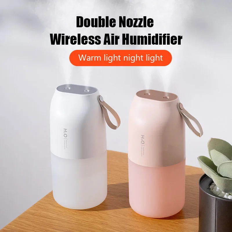 Double Nozzle Wireless Air Humidifier Aroma Diffuser 2000mAh Battery Rechargeable Essential Oil Diffuser Mist Maker Humidifier
Double Nozzle Wireless Air Humidifier Aroma Diffuser 2000mAh Battery Rechargeable Essential Oil Diffuser Mist Maker Humidifier