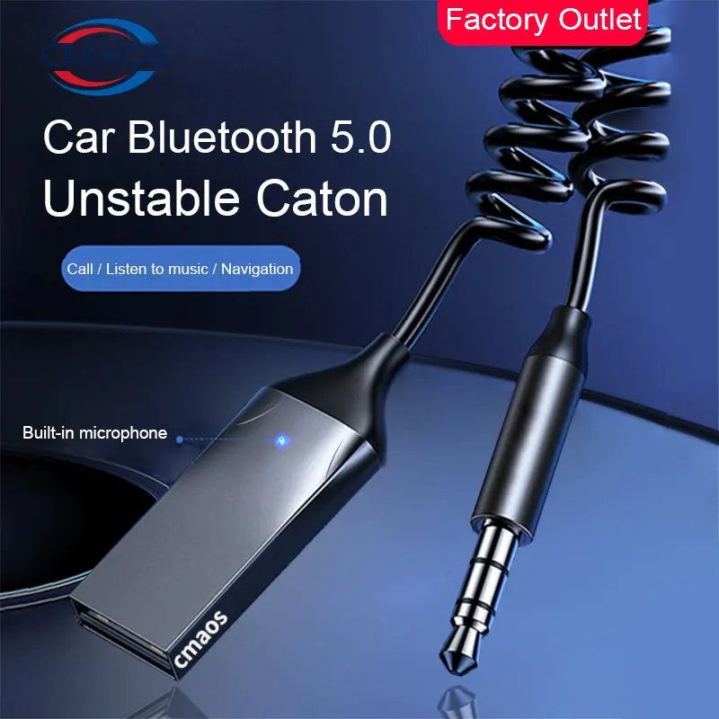 CMAOS Bluetooth Aux Adapter Wireless Car Bluetooth Receiver USB to 3.5mm Jack Audio Music Mic Handsfree Adapter for Car Speaker
CMAOS Bluetooth Aux Adapter Wireless Car Bluetooth Receiver USB to 3.5mm Jack Audio Music Mic Handsfree Adapter for Car Speaker