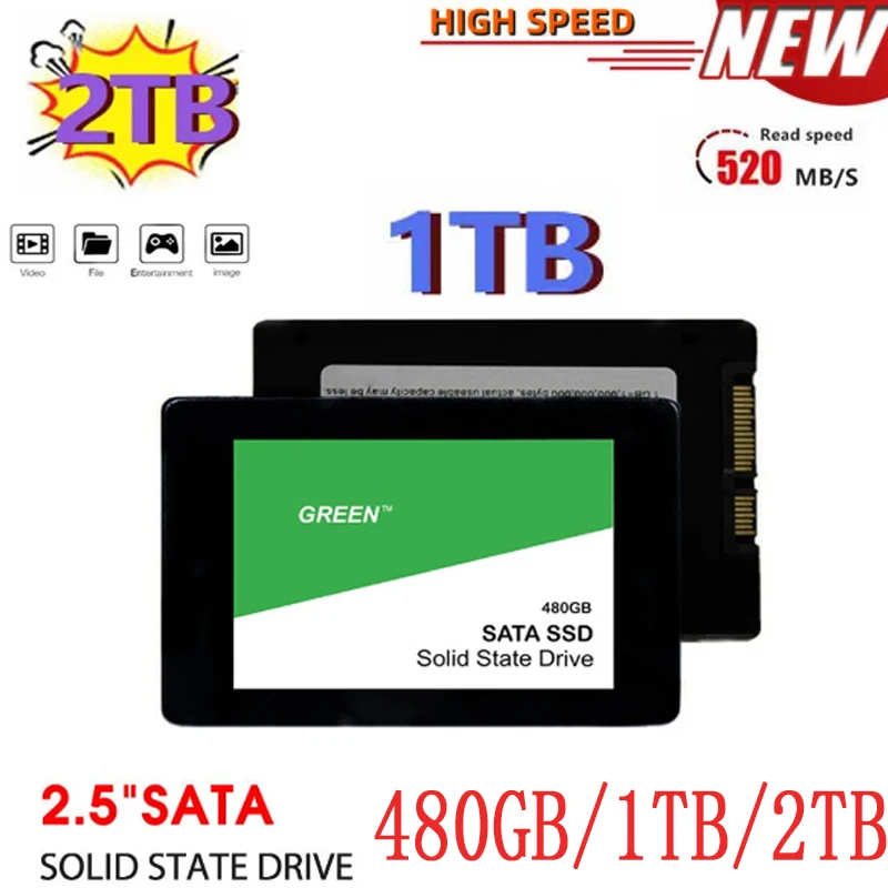480GB 1 ТБ 2 ТБ твердотельный накопитель 2,5 ''SSD 520 МБ/с. Внутренний твердотельный накопитель, жесткий диск с емкостью для ноутбука и настольного к...
480GB 1 ТБ 2 ТБ твердотельный накопитель 2,5 ''SSD 520 МБ/с. Внутренний твердотельный накопитель, жесткий диск с емкостью для ноутбука и настольного к...