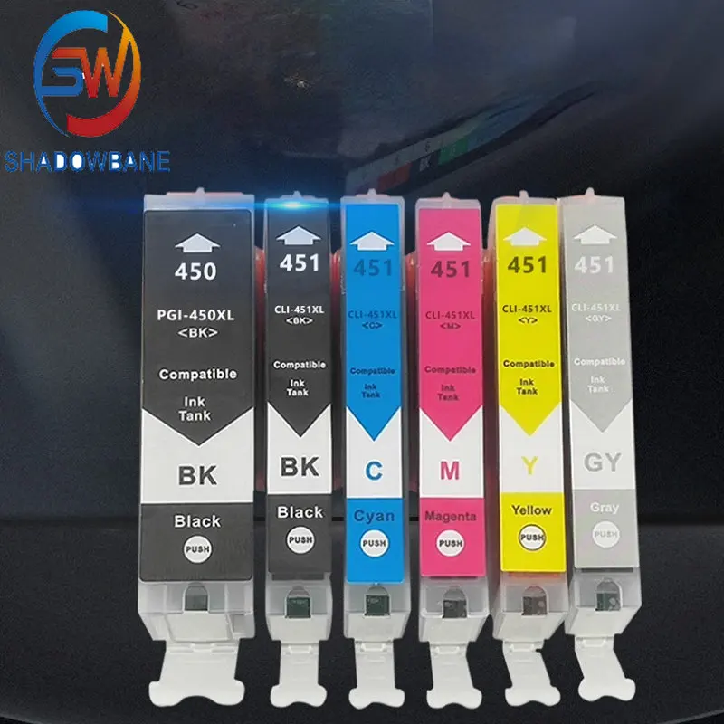 PGI-450 PGI 450 CLI 451 compatible ink cartridge For canon PIXMA MG5440 MG5540 MG5640 MG6440 Ip7240 MX924 IX6540 IX6840 printer
PGI-450 PGI 450 CLI 451 compatible ink cartridge For canon PIXMA MG5440 MG5540 MG5640 MG6440 Ip7240 MX924 IX6540 IX6840 printer